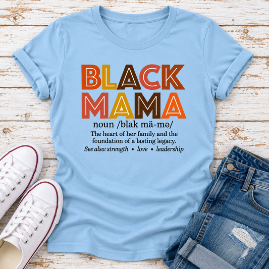 Black Mama Dictionary Ladies T-Shirt
