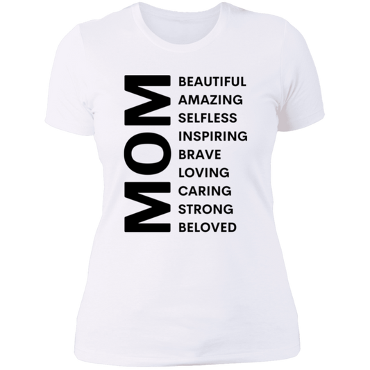 Beautiful Mom Affirmation - Ladies' Slimfit T-Shirt