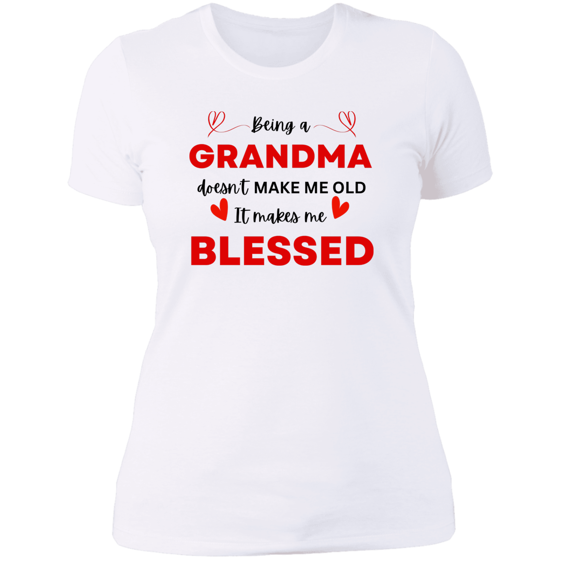 Trendy Blessed Grandma Slim Fit T-Shirt