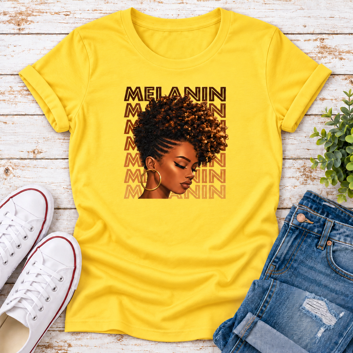 Melanin Portrait Ladies Tee