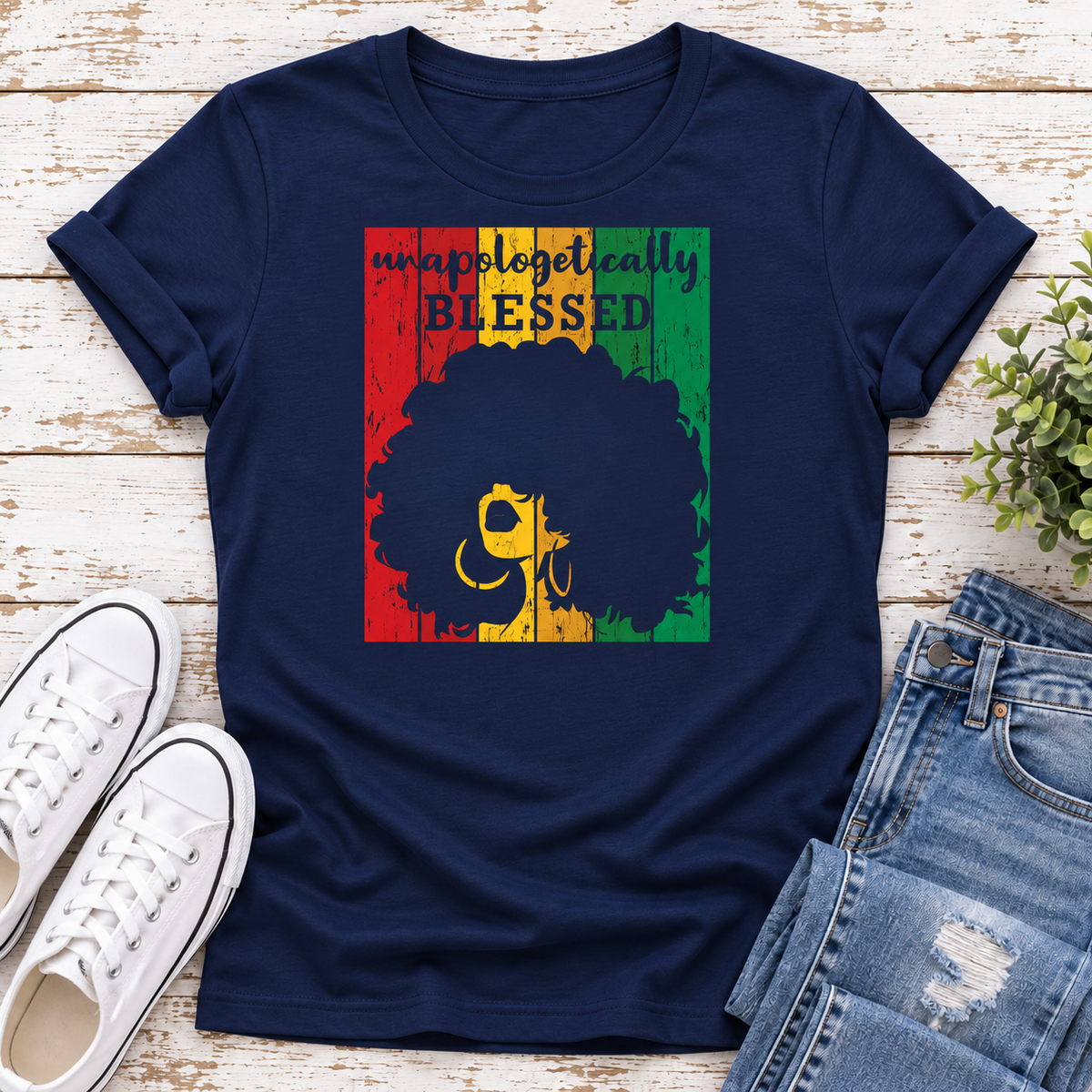 Unapologetically Blessed Ladies Fit T-Shirt