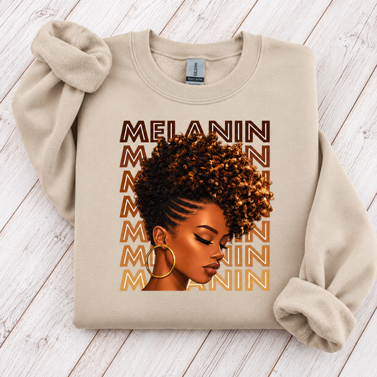 Melanin Portrait Crewneck Sweatshirt