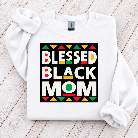 Blessed Black Mom Crewneck Sweatshirt