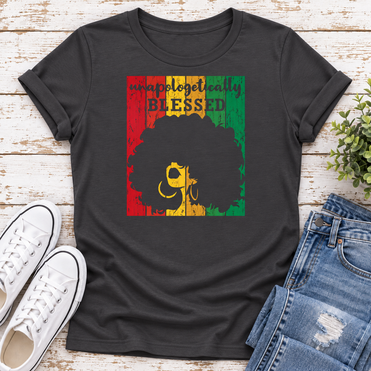 Unapologetically Blessed Ladies Fit T-Shirt
