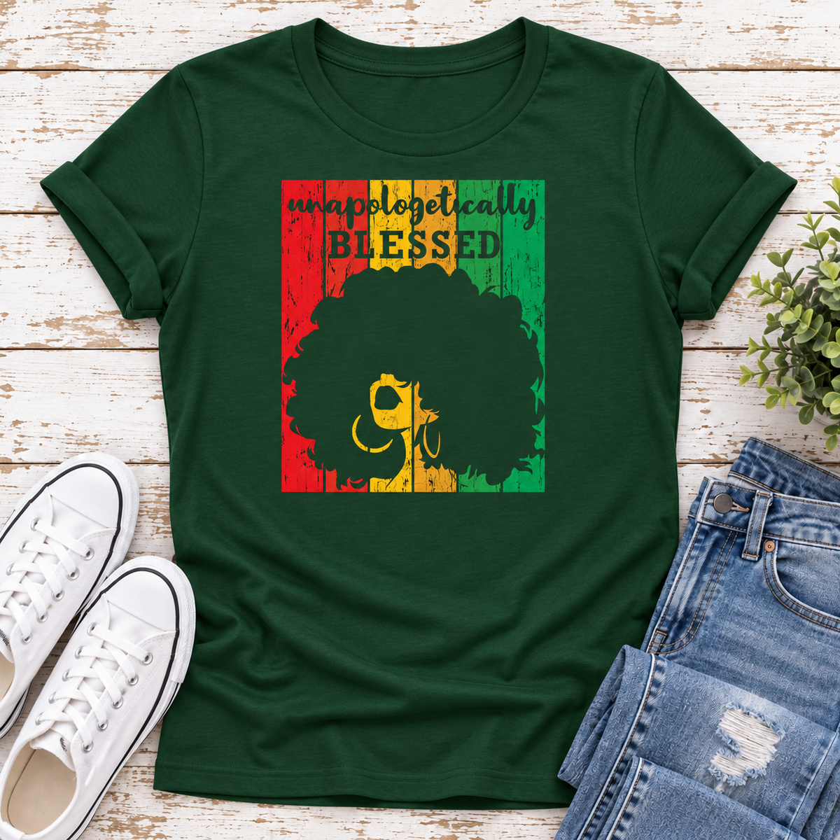 Unapologetically Blessed Ladies Fit T-Shirt