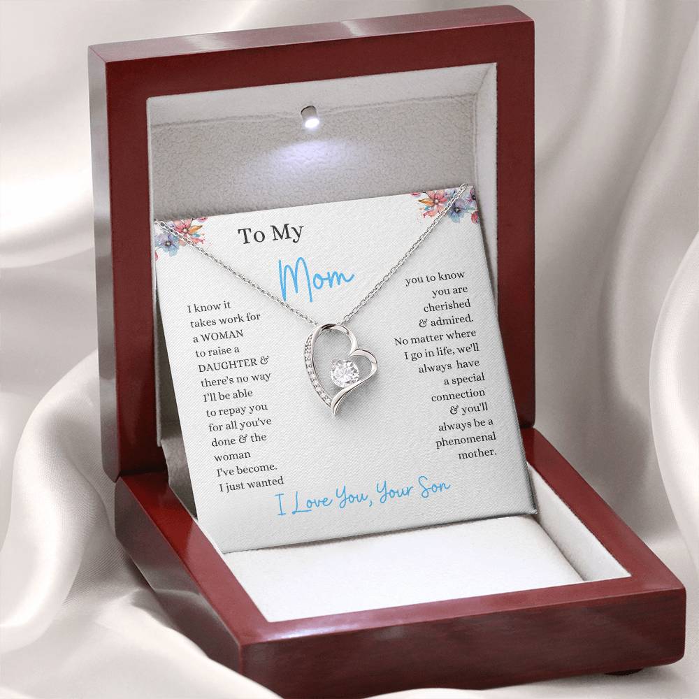 To My Mom From Son | - You'll Always Be A Phenomenal Mother - Forever Love Necklace