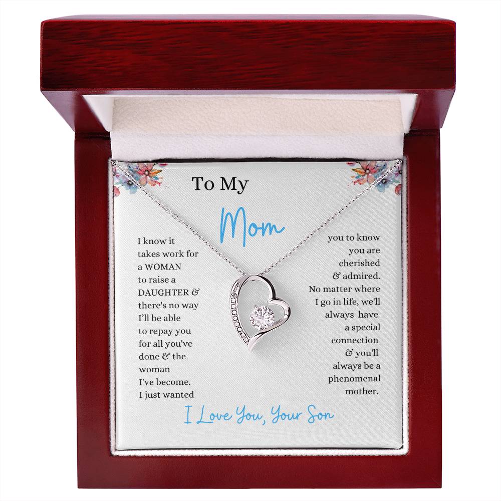 To My Mom From Son | - You'll Always Be A Phenomenal Mother - Forever Love Necklace