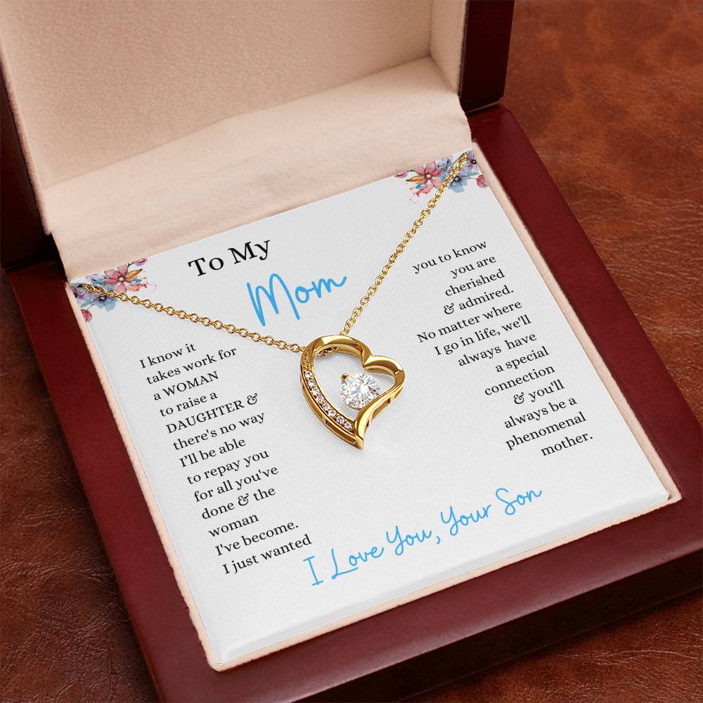 To My Mom From Son | - You'll Always Be A Phenomenal Mother - Forever Love Necklace