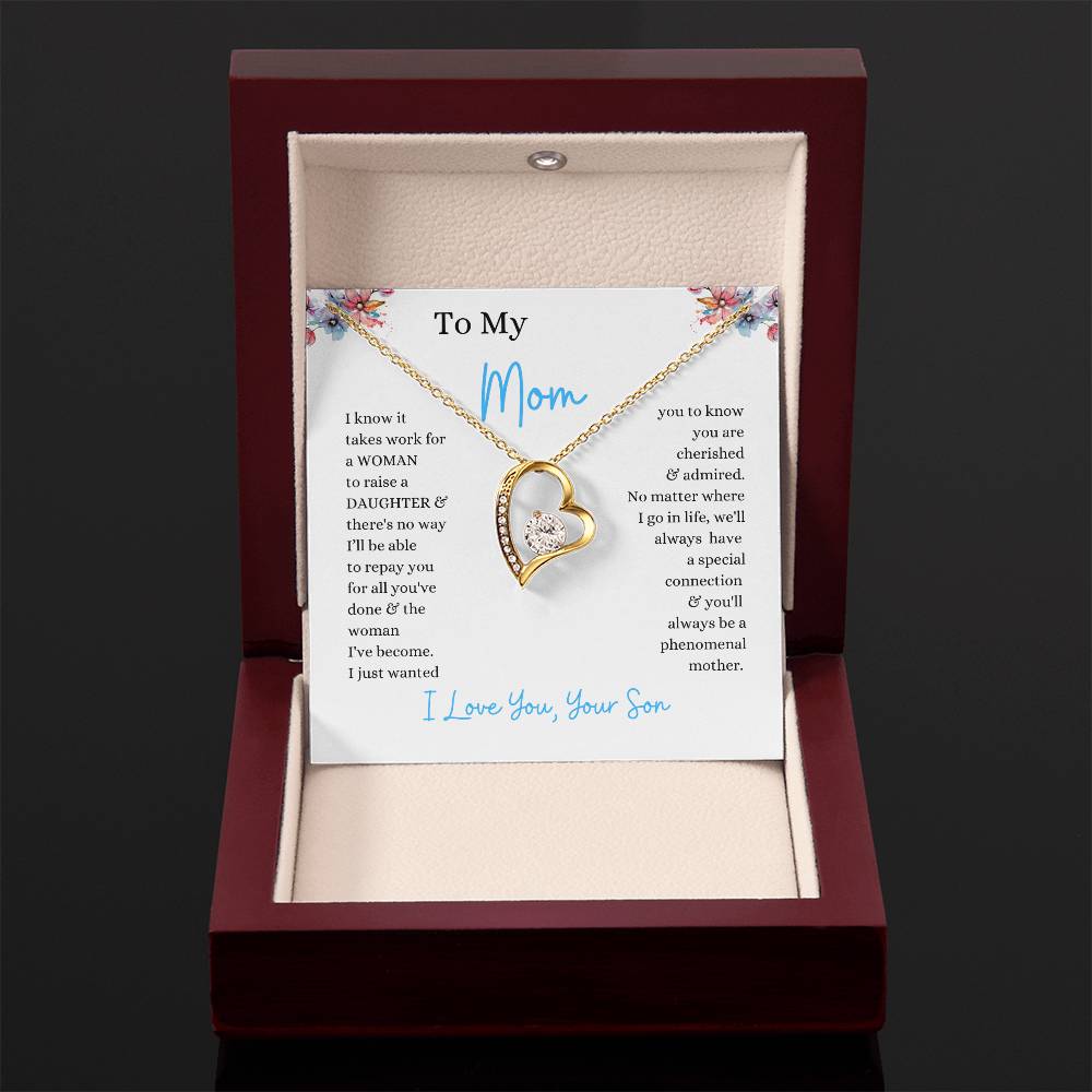 To My Mom From Son | - You'll Always Be A Phenomenal Mother - Forever Love Necklace