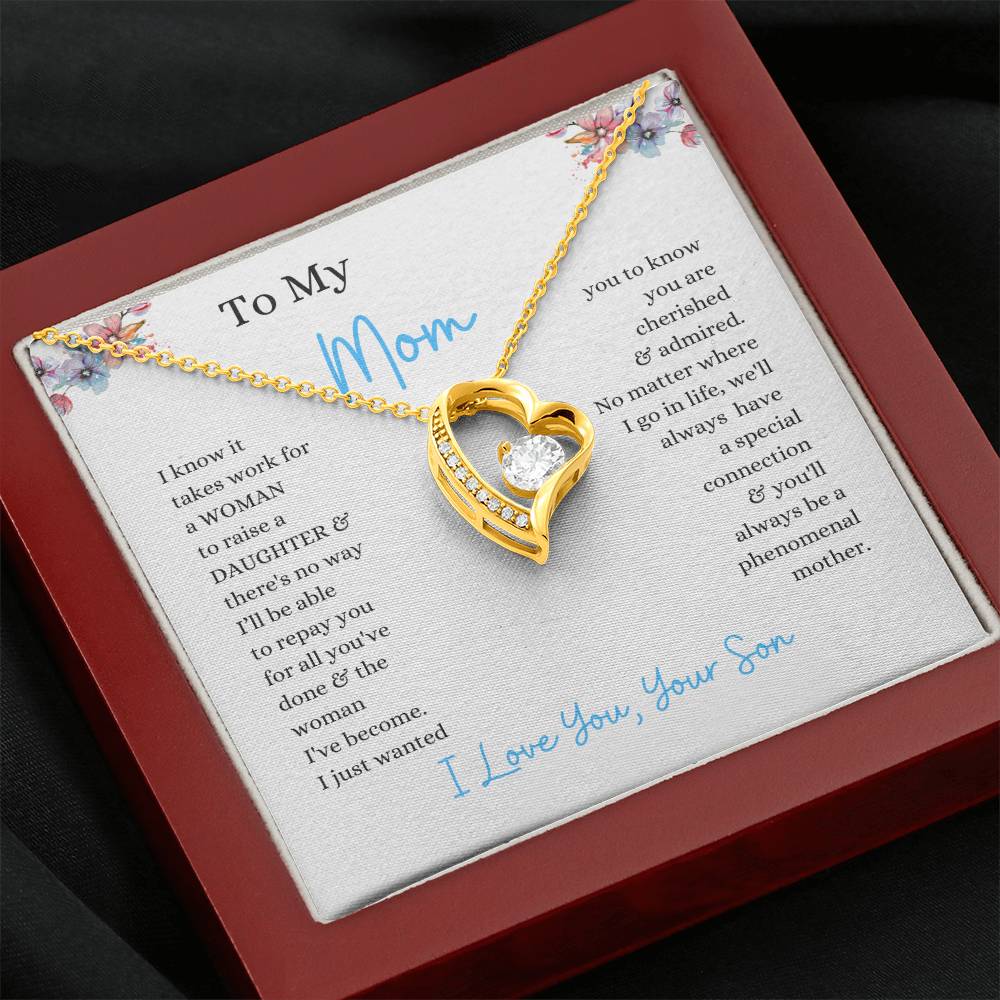 To My Mom From Son | - You'll Always Be A Phenomenal Mother - Forever Love Necklace