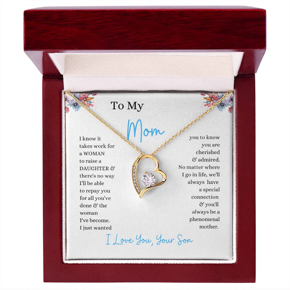 To My Mom From Son | - You'll Always Be A Phenomenal Mother - Forever Love Necklace