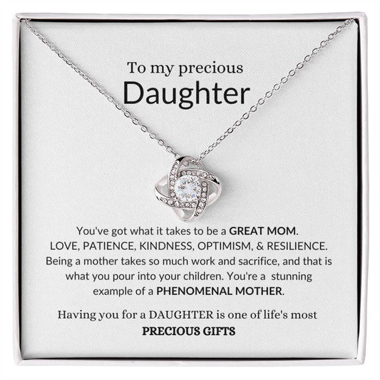 To My Beautiful Daughter | You've Got What It Takes To Be A Great Mom | Forever Love Necklace