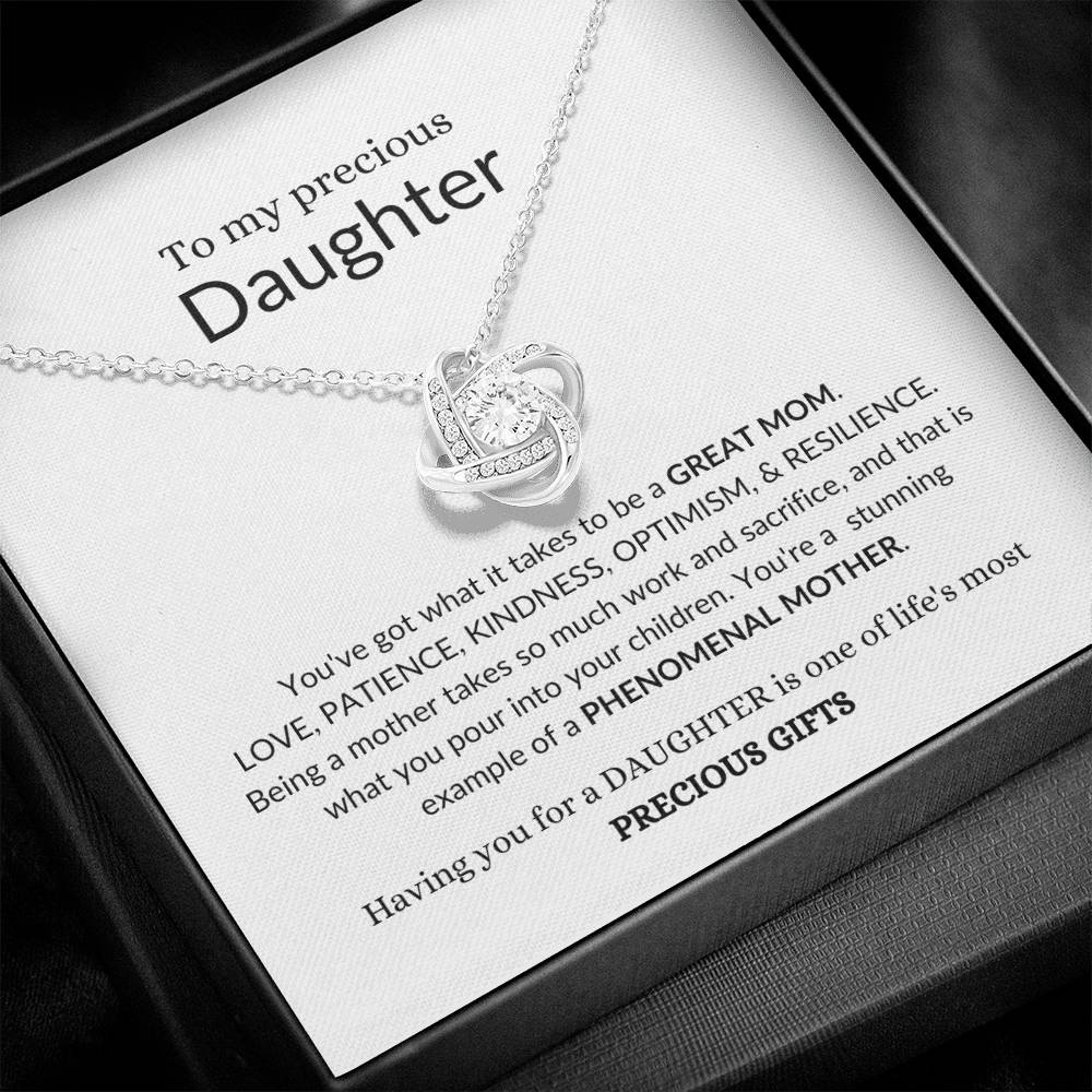 To My Beautiful Daughter | You've Got What It Takes To Be A Great Mom | Forever Love Necklace