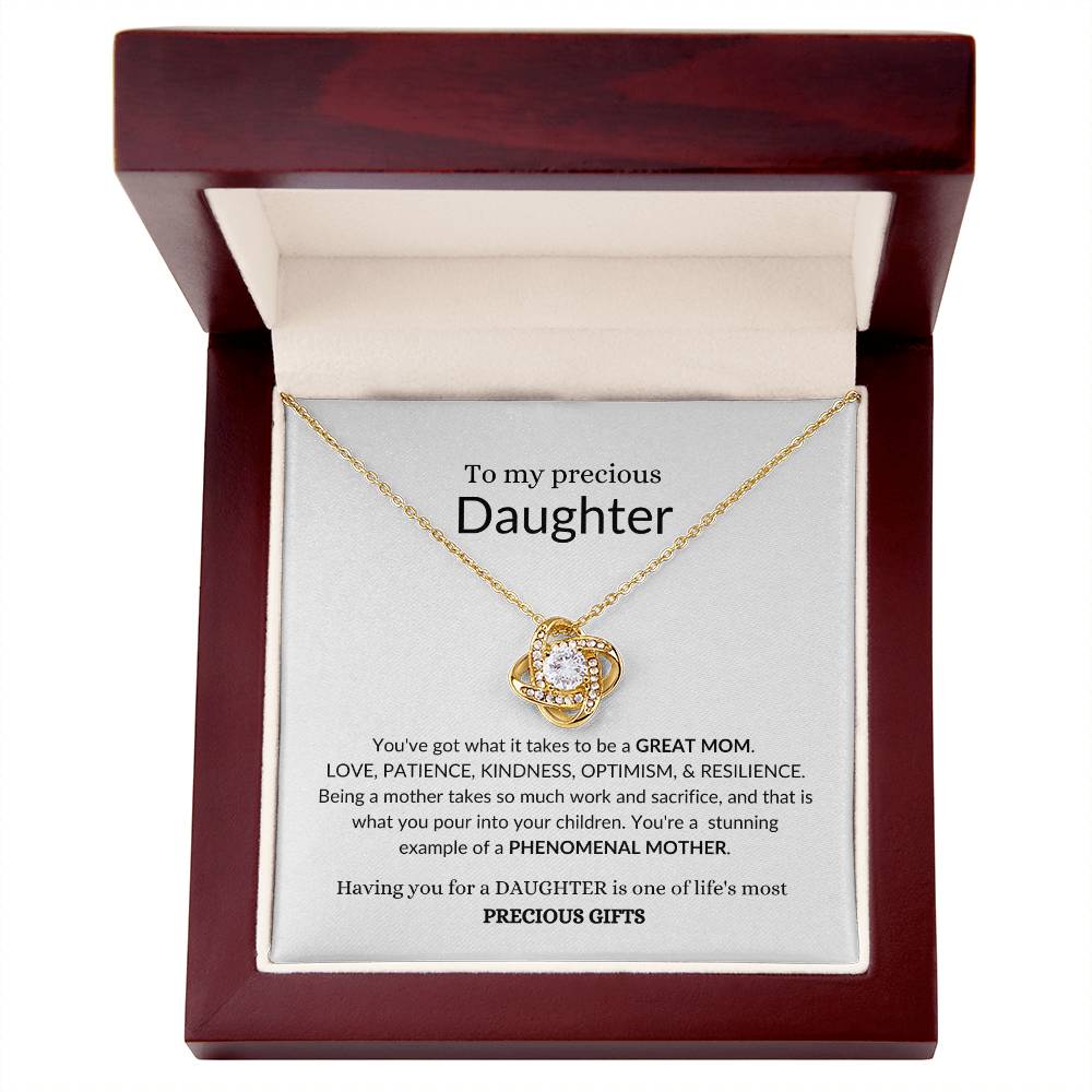 To My Beautiful Daughter | You've Got What It Takes To Be A Great Mom | Forever Love Necklace