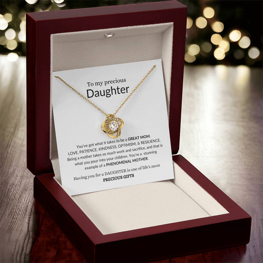 To My Beautiful Daughter | You've Got What It Takes To Be A Great Mom | Forever Love Necklace