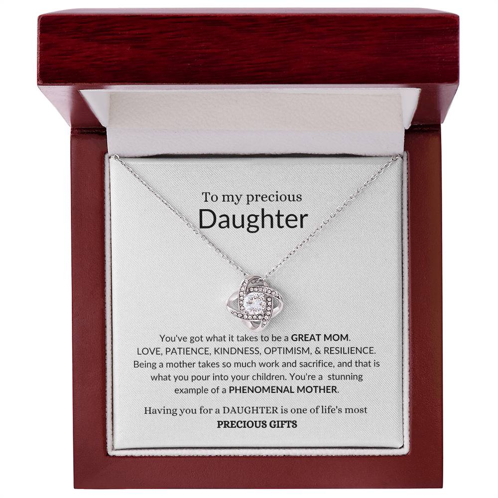 To My Beautiful Daughter | You've Got What It Takes To Be A Great Mom | Forever Love Necklace