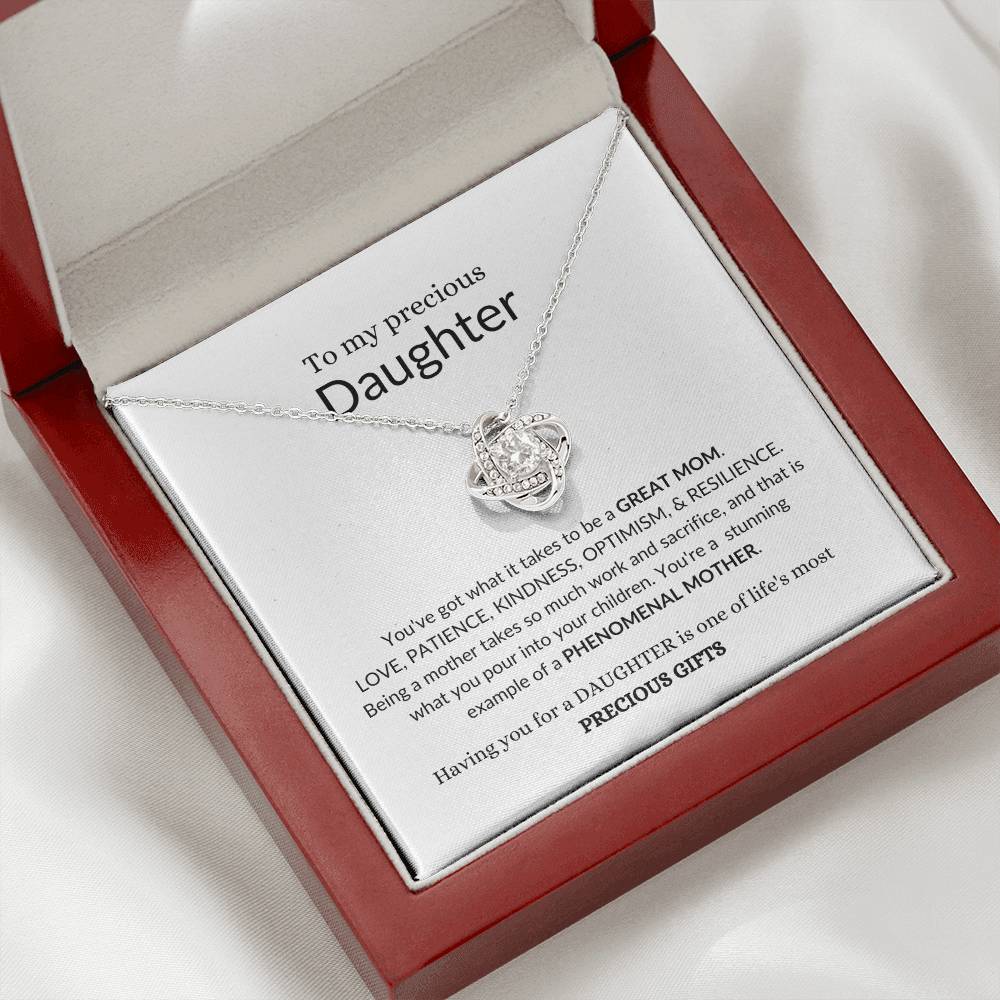 To My Beautiful Daughter | You've Got What It Takes To Be A Great Mom | Forever Love Necklace