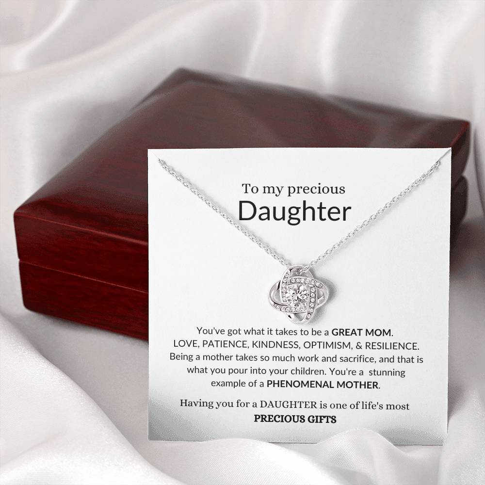 To My Beautiful Daughter | You've Got What It Takes To Be A Great Mom | Forever Love Necklace