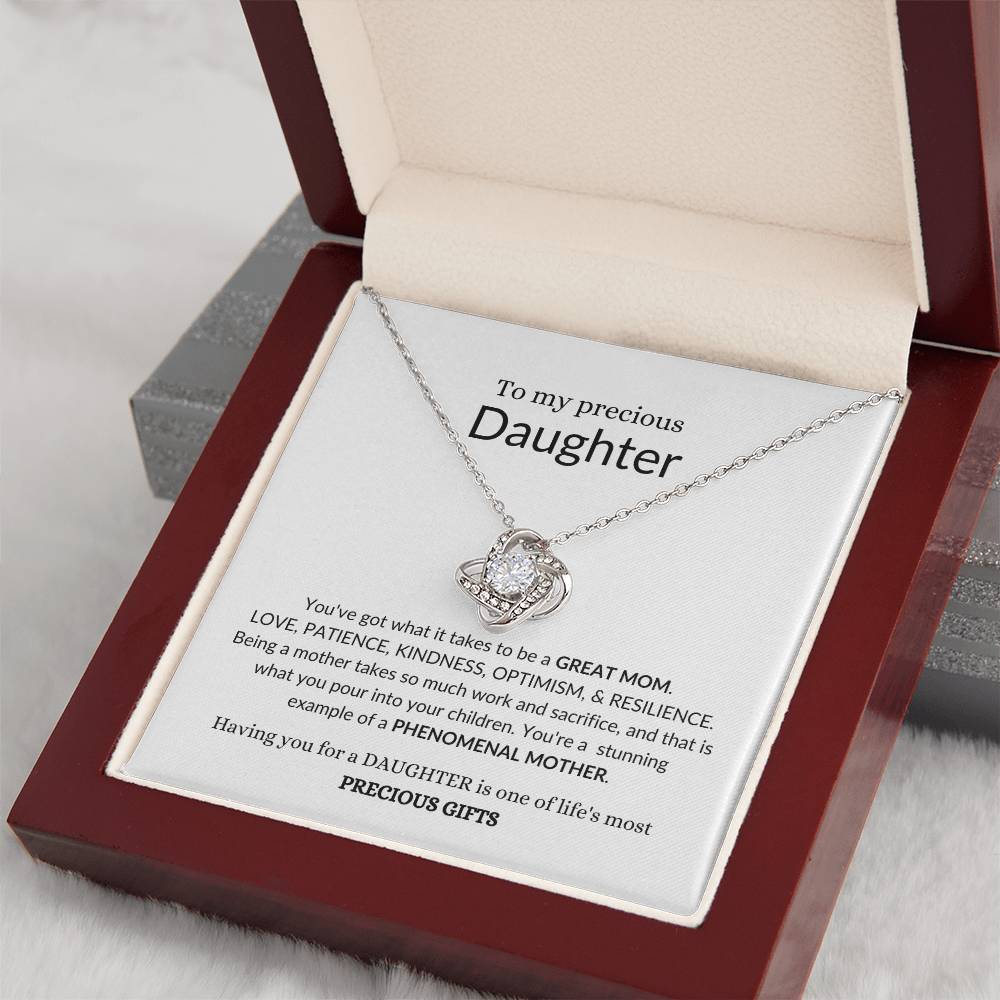 To My Beautiful Daughter | You've Got What It Takes To Be A Great Mom | Forever Love Necklace