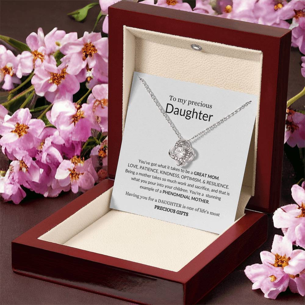 To My Beautiful Daughter | You've Got What It Takes To Be A Great Mom | Forever Love Necklace