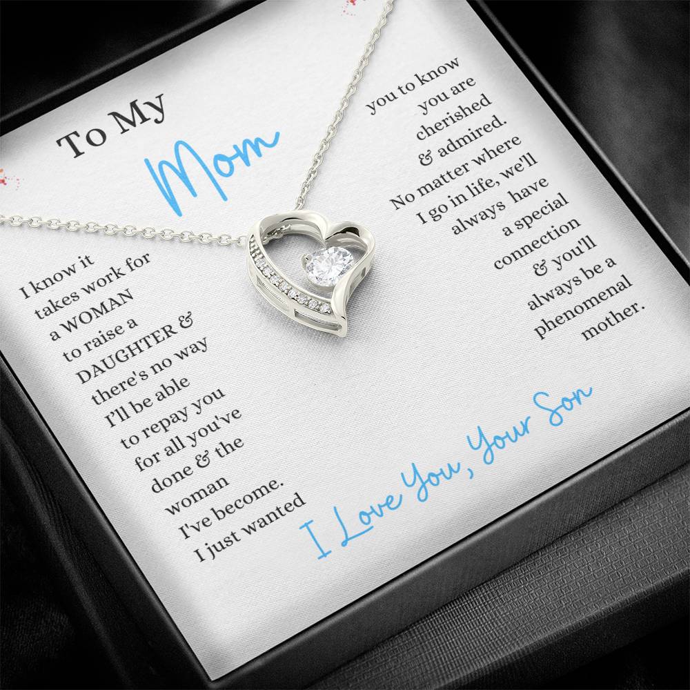 To My Mom From Son | - You'll Always Be A Phenomenal Mother - Forever Love Necklace