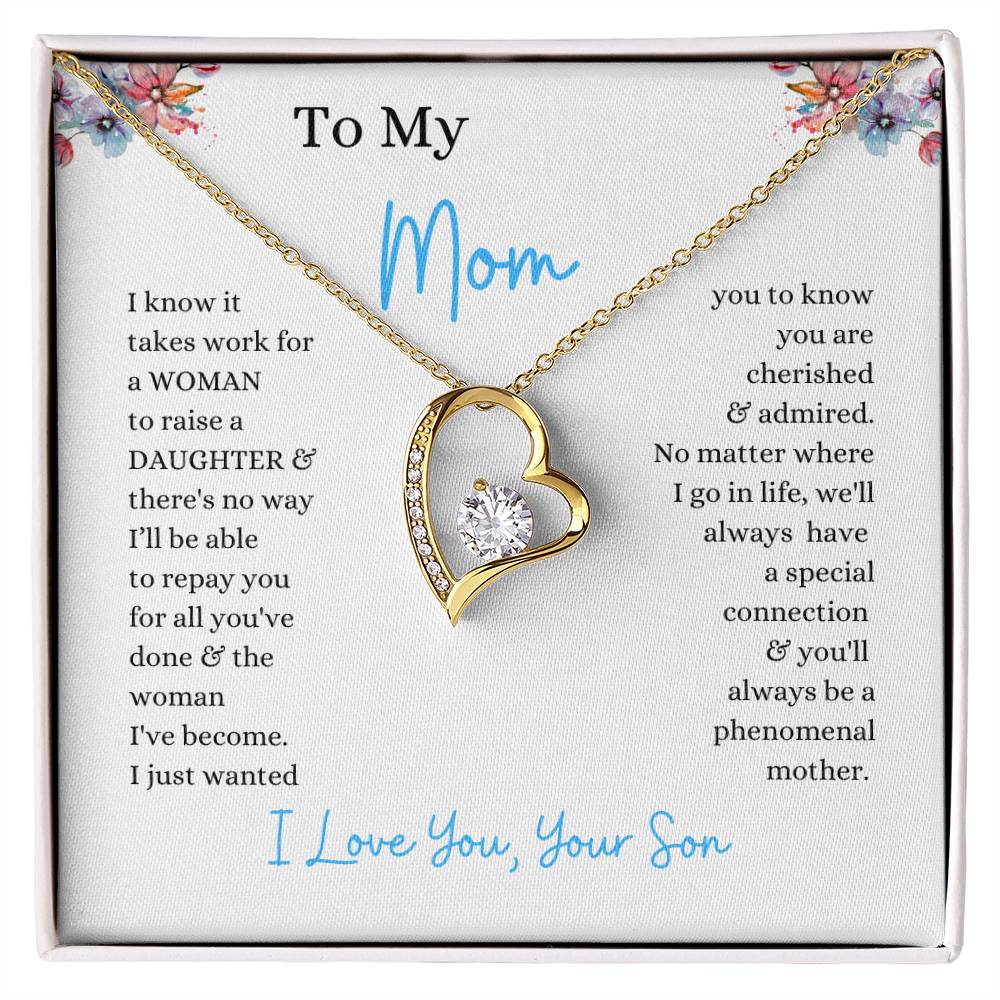 To My Mom From Son | - You'll Always Be A Phenomenal Mother - Forever Love Necklace