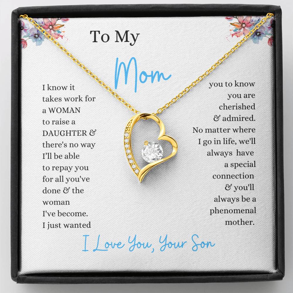 To My Mom From Son | - You'll Always Be A Phenomenal Mother - Forever Love Necklace