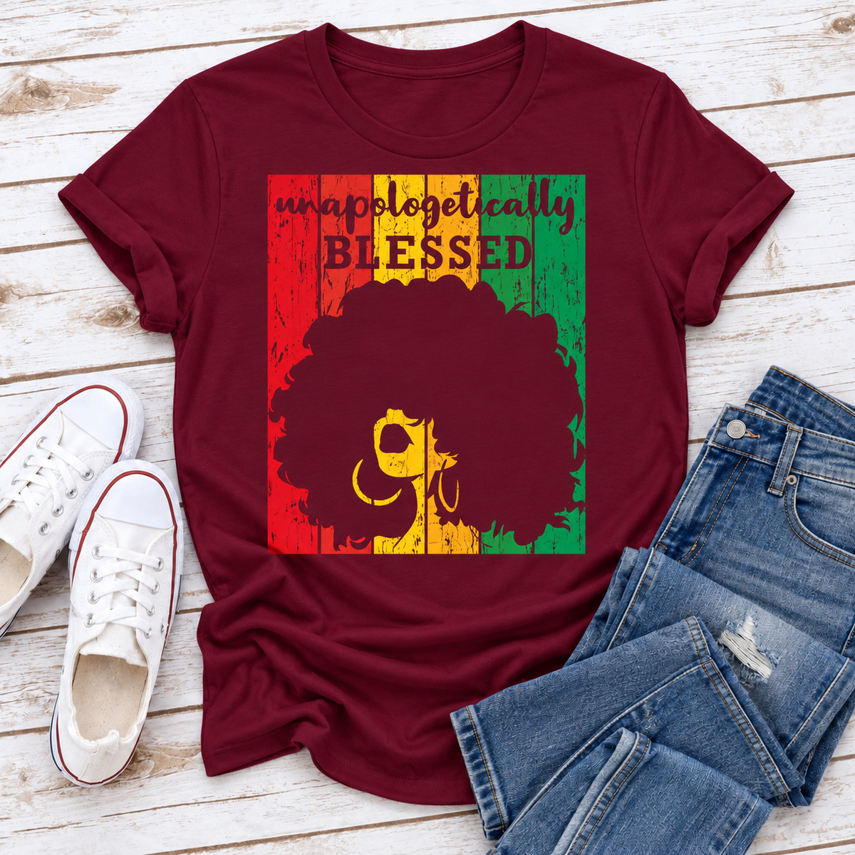 Unapologetically Blessed Ladies Fit T-Shirt