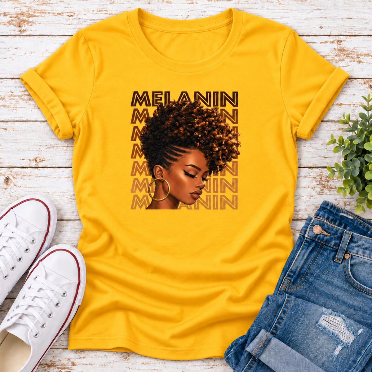 Melanin Portrait Ladies Tee