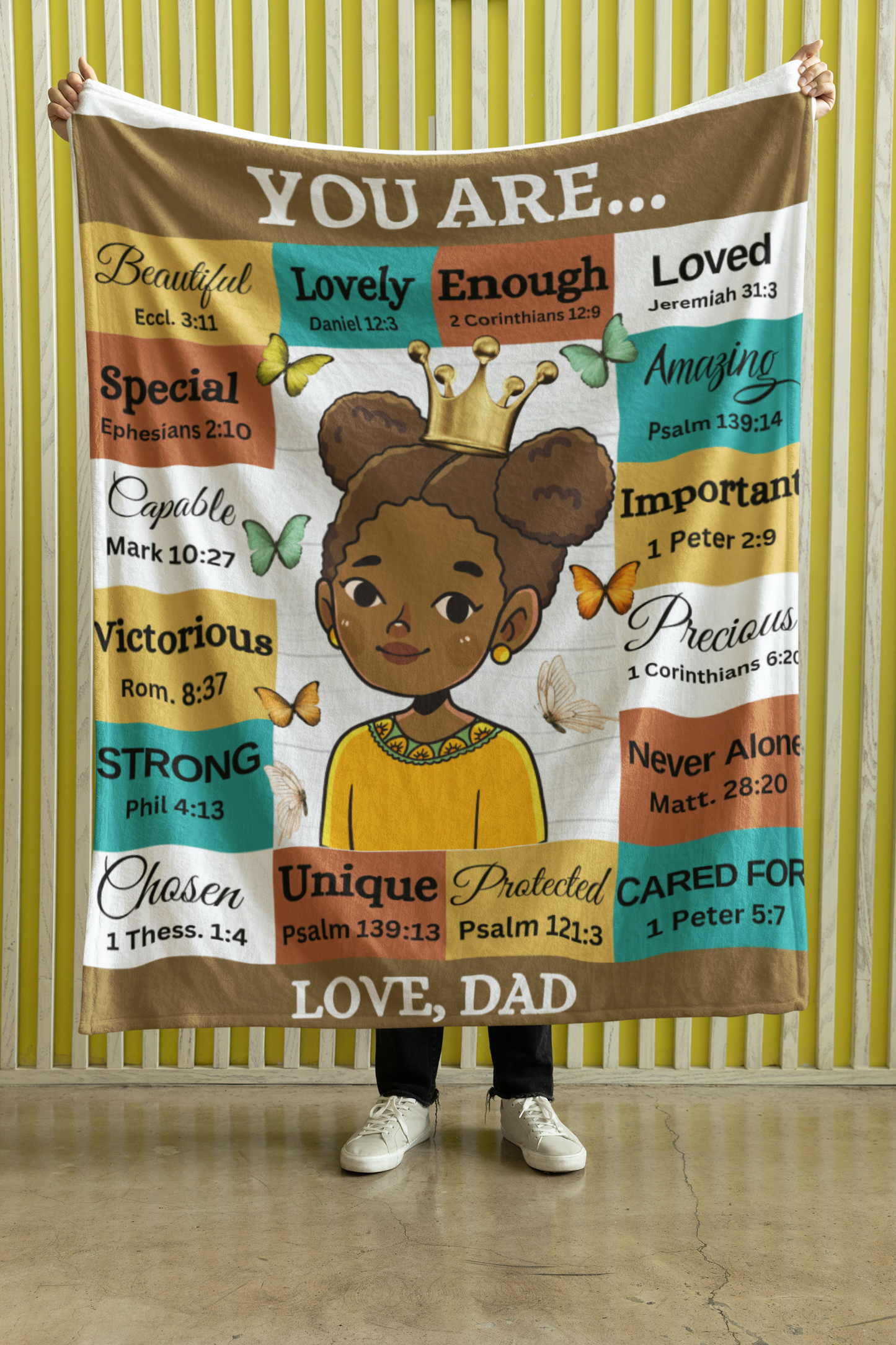 Daughter Blanket Gift - A Gift For A Lifetime From Dad - Birthday or Just Because Gift 50X60