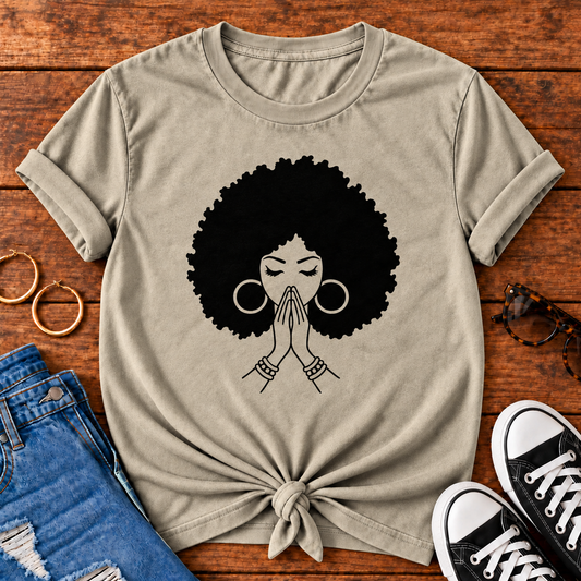 Praying Black Woman Comfort Colors® T-Shirt