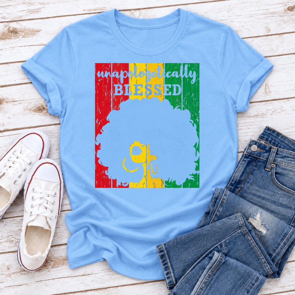 Unapologetically Blessed Ladies Fit T-Shirt