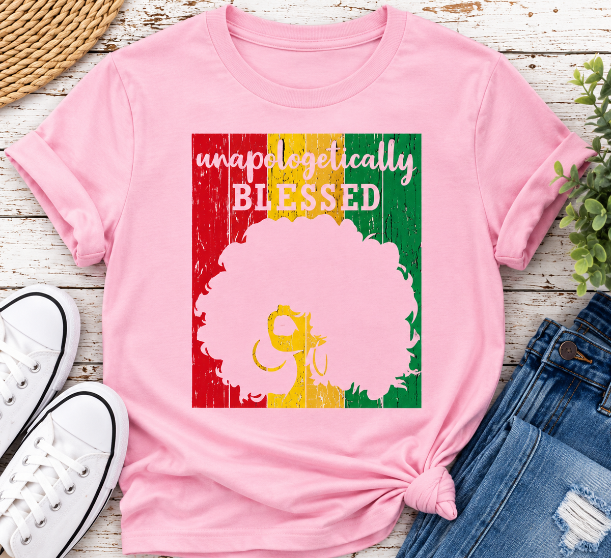 Unapologetically Blessed Ladies Fit T-Shirt