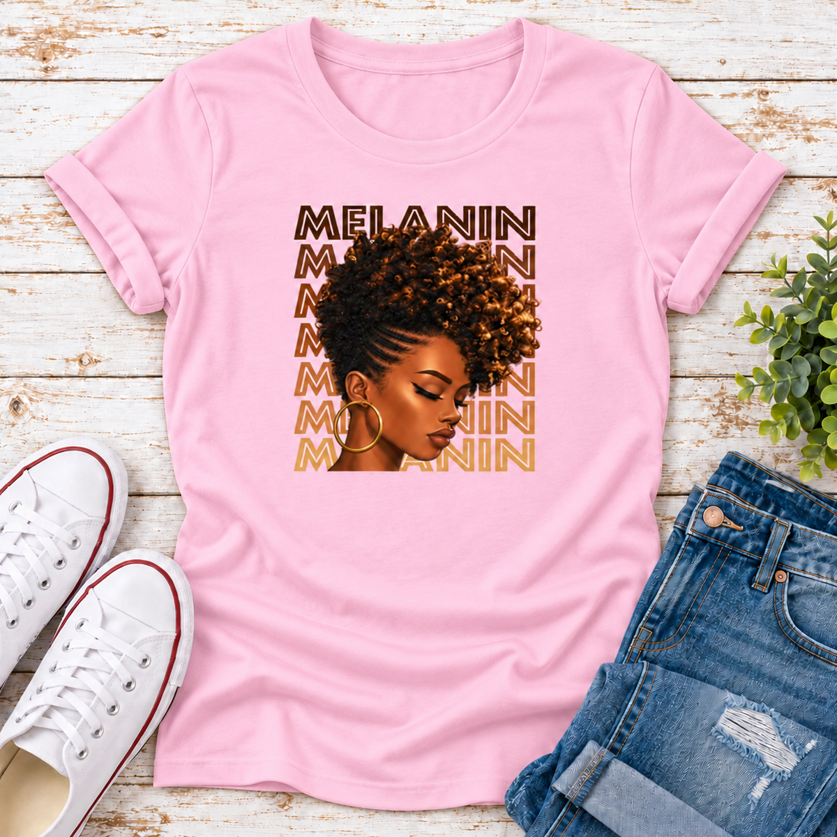 Melanin Portrait Ladies Tee