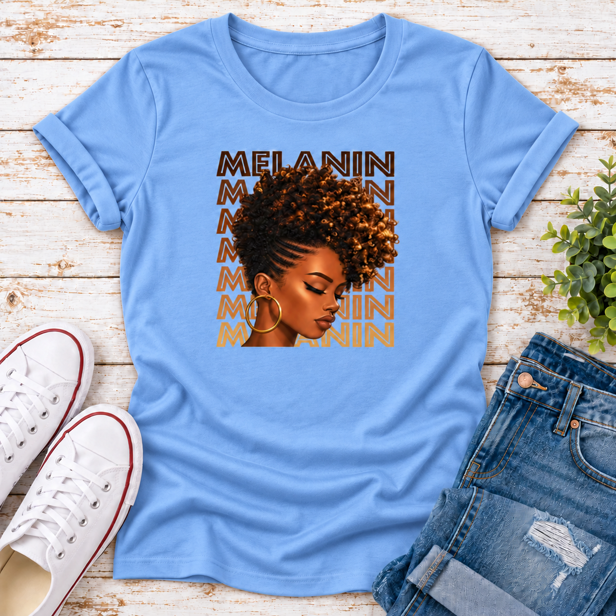 Melanin Portrait Ladies Tee