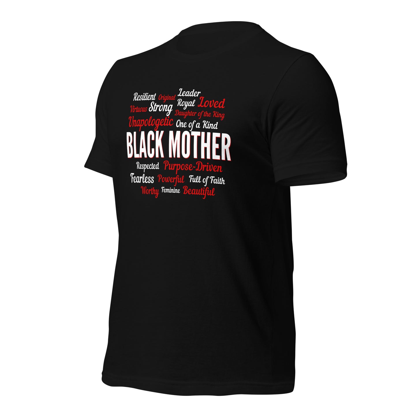 Cute & Trendy Unisex Powerful BLACK MOTHER Slim Fit t-shirt