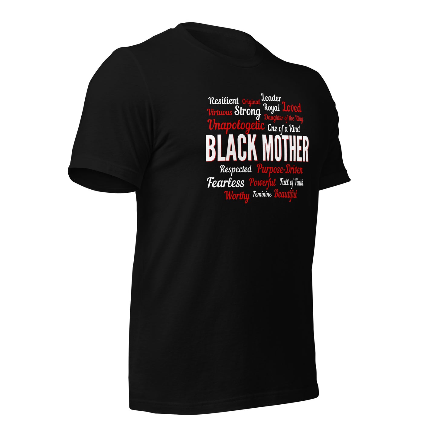 Cute & Trendy Unisex Powerful BLACK MOTHER Slim Fit t-shirt