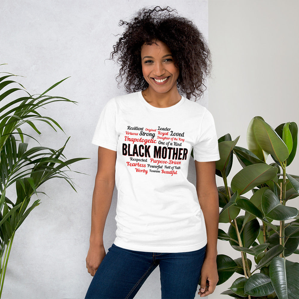 Cute & Trendy Unisex Powerful BLACK MOTHER t-shirt